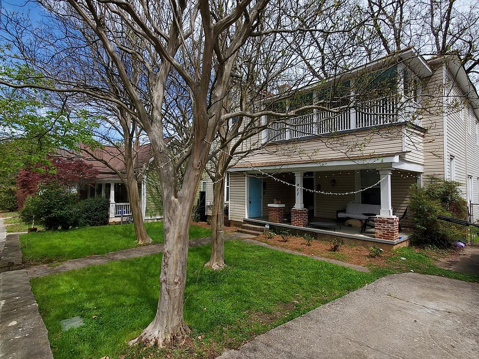 Side view of the home
