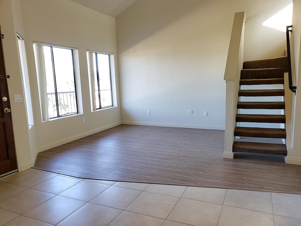 Living Room with High Ceiling