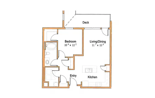 Floor plan 1X1 A8
