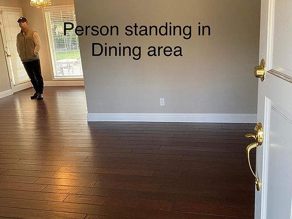 Entry into LR, with DR IN THE LEFT BACK SIDE