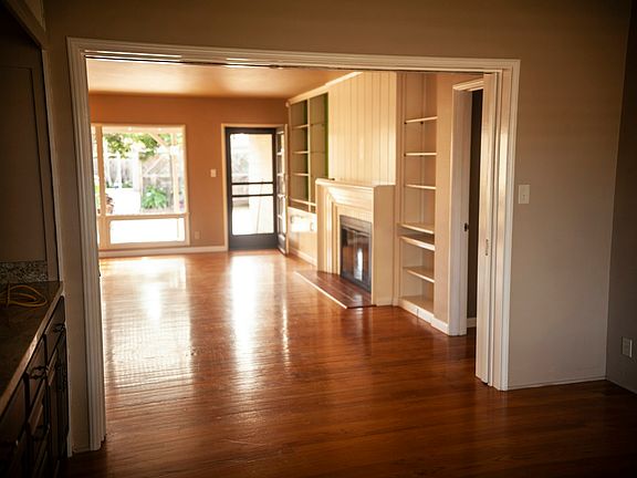 Living room , view from den