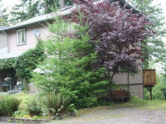 Mature landscaping add lots of color year round