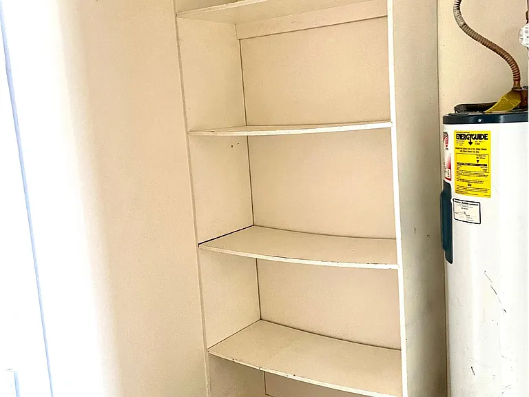 Storage room within the unit