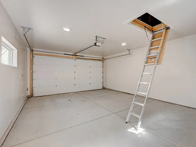 Access to Storage Area Above the Garage