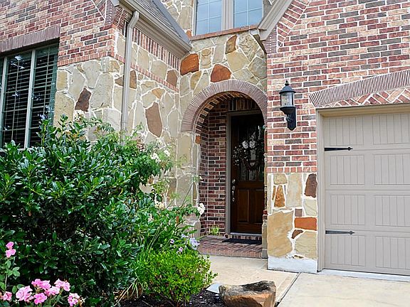 A closer view of the front door.
