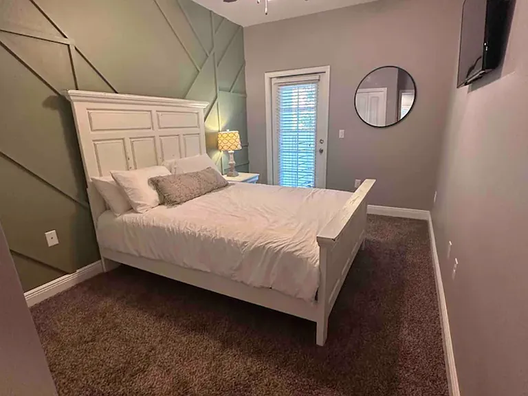 Guest Queen Bedroom #2 with private covered backporch