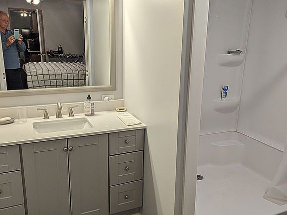 Remodeled master bathroom