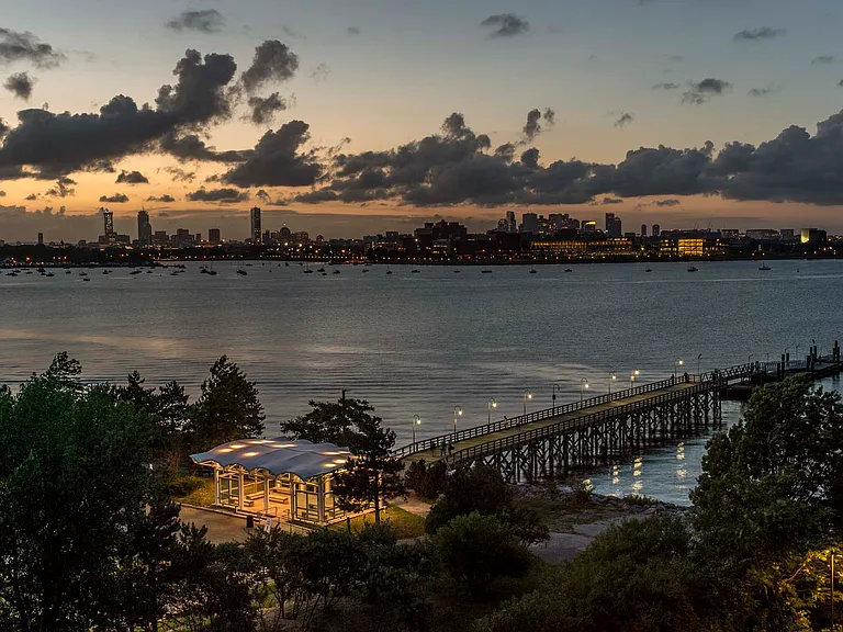 Experience tranquility and beauty on every evening walk along the water