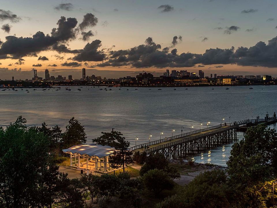 Experience tranquility and beauty on every evening walk along the water