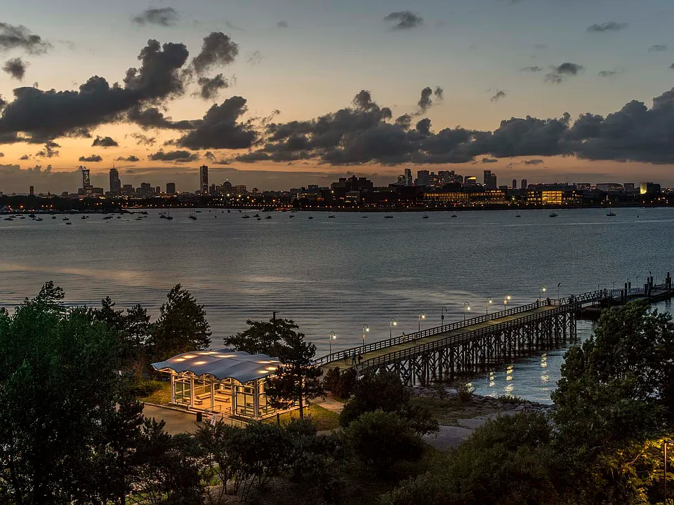 Experience tranquility and beauty on every evening walk along the water