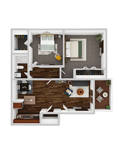 Floor plan 2 Bedrooms