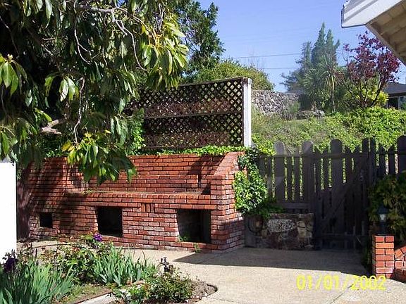 Outdoor BBQ area