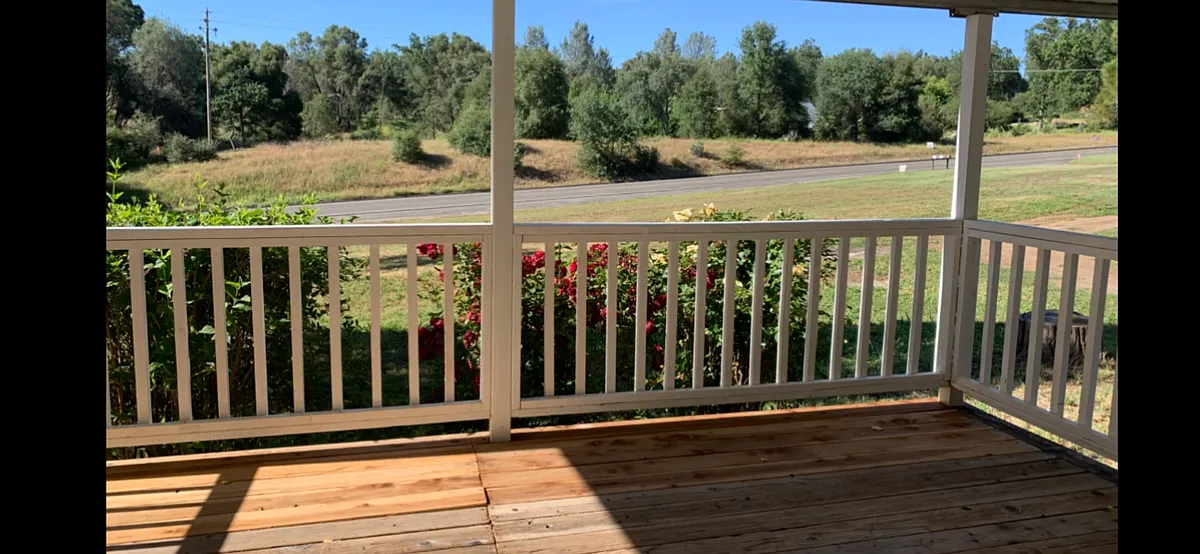 View toward Hwy 49 from front deck - 3986 S Highway 49