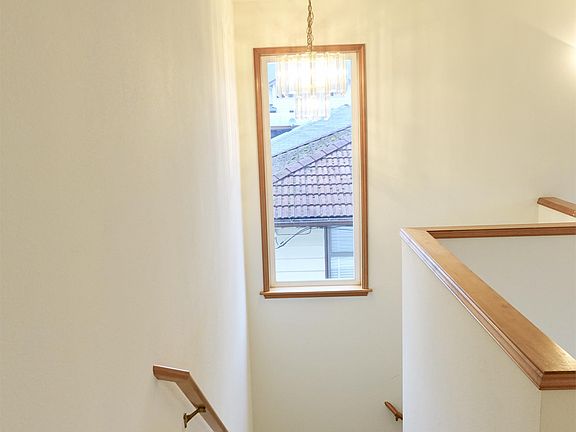 Staircase with Chandelier