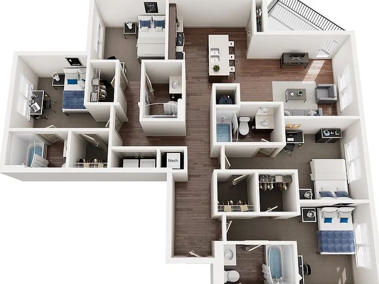 4C Patio Floor Plan (only building 3) 4C Patio Floor Plan (only building 3)