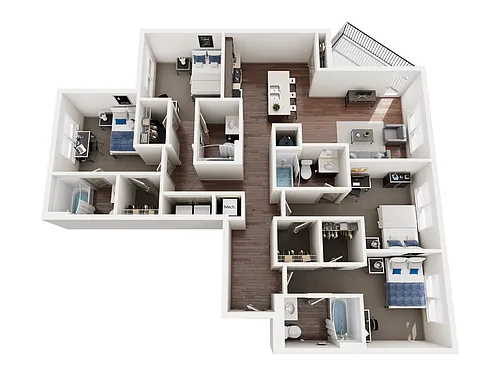 Floor plan 4C Patio