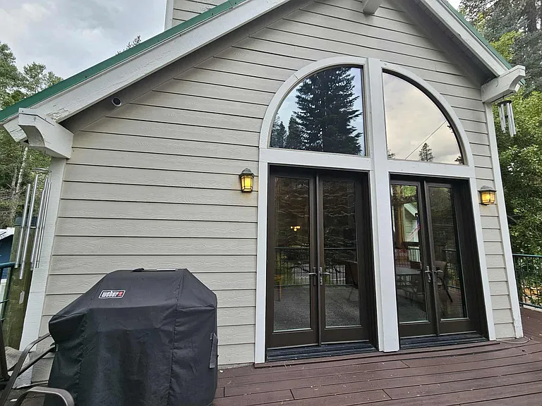 Deck upstairs