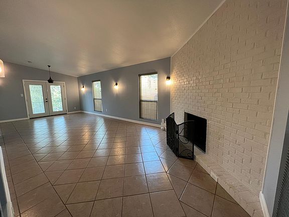 Wood burning fireplace