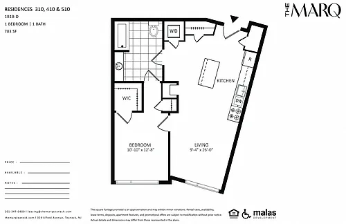 Floor plan 1B1B-D