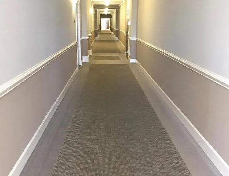 hallway to the unit