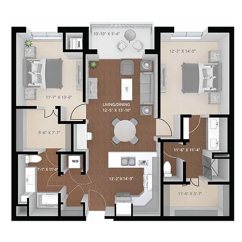 Floor plan Reads Landing