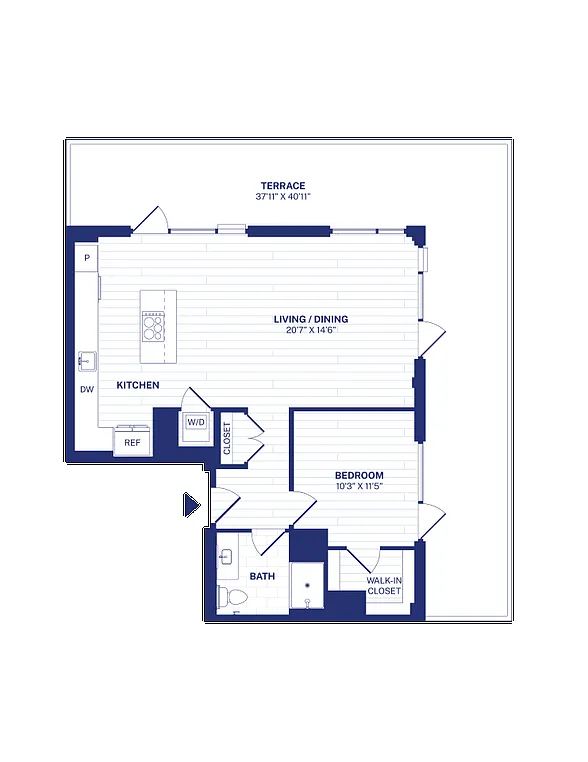Floor plan Penthouse E1