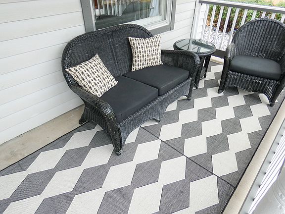 Front porch seating.