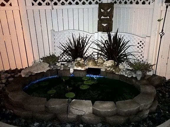 Pond w/waterfall