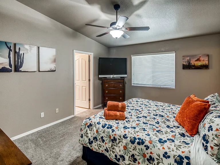 Primary Bedroom - King Bed, Walk In Closet, Master Bathroom