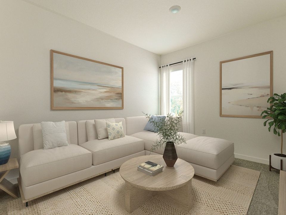 Bright Open-Concept Living Room with Modern Finishes