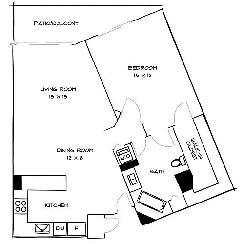 Floor plan City Villas 1E Premier