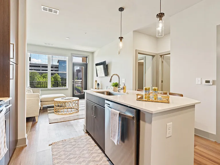 Kitchen at Pier 33 Apartments in Wilmington NC