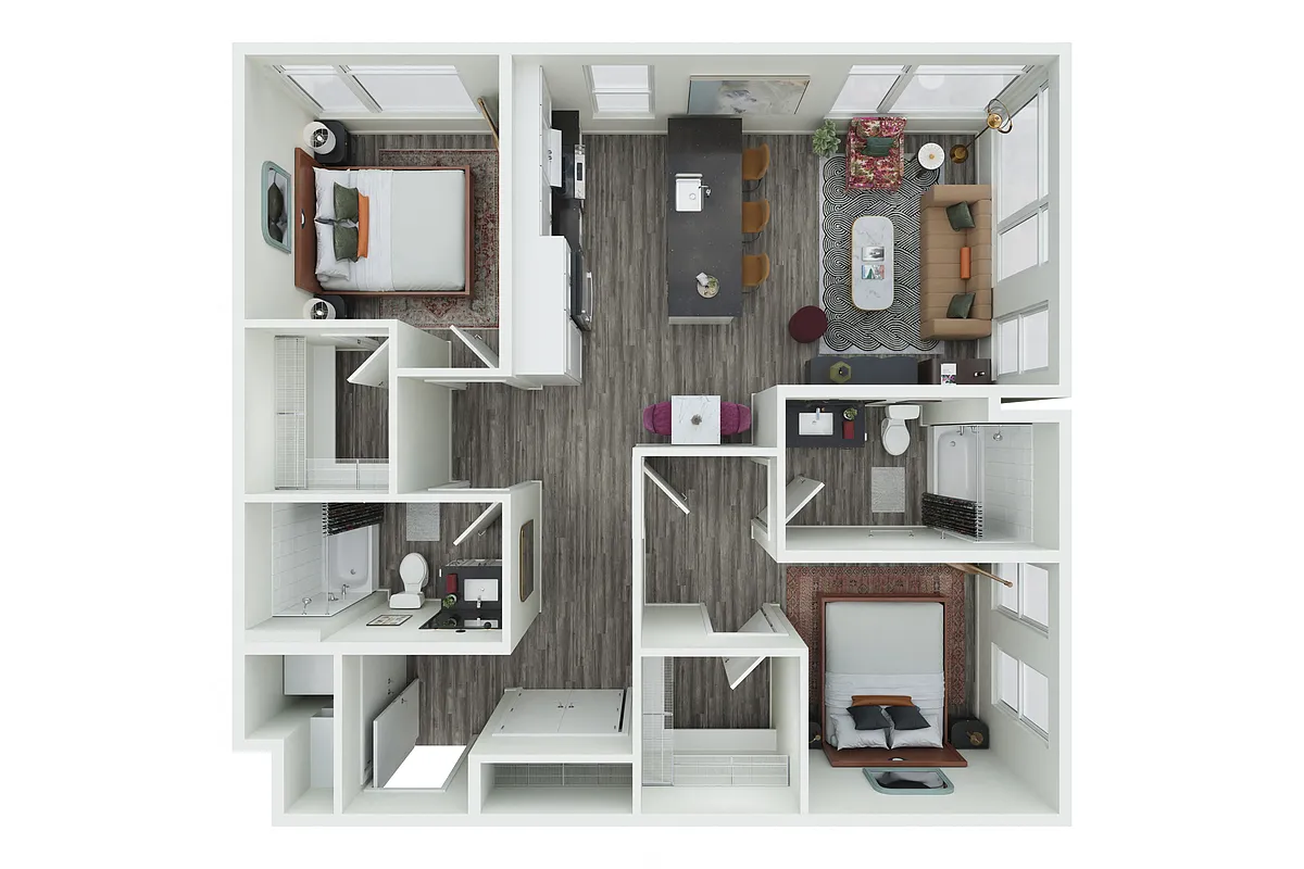 Floor plan 2X2 - 206