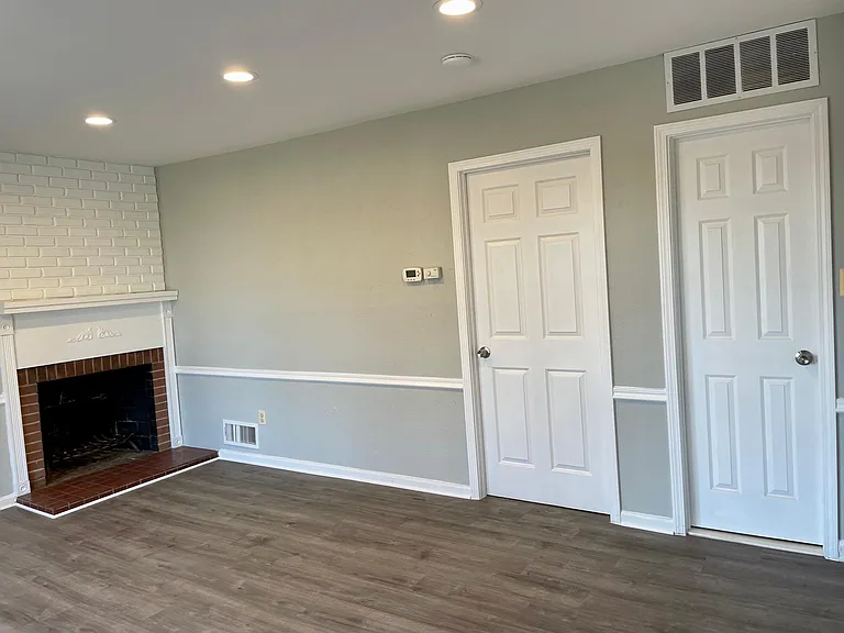 fireplace in living room