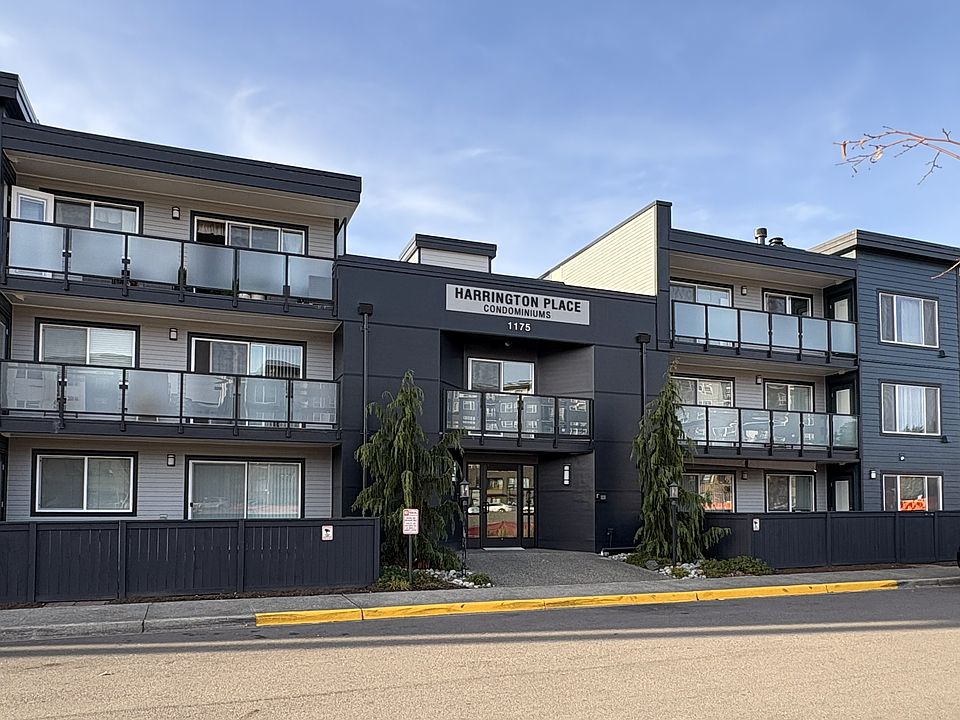Main entry security door to Harrington Place.