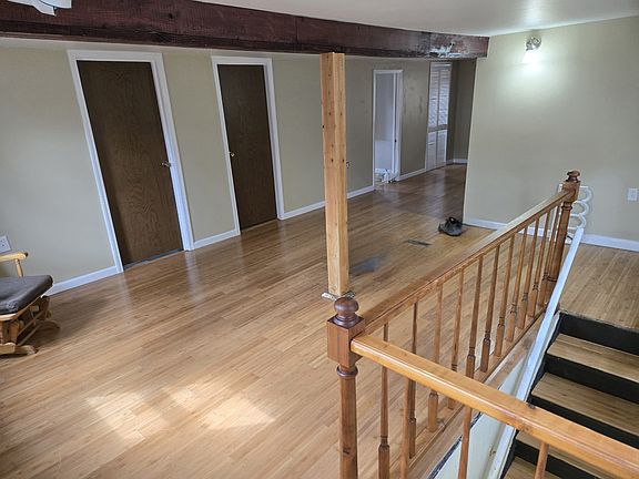 Living room from top of stairs.