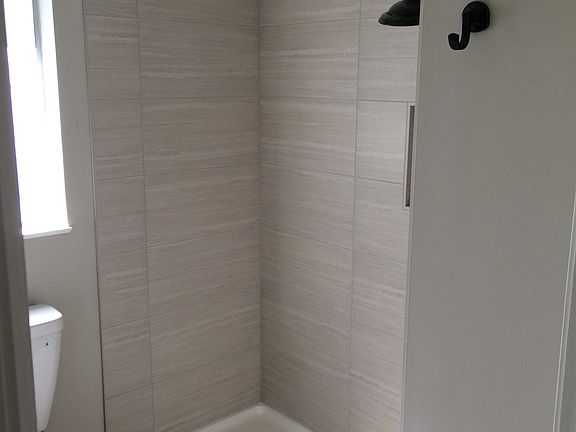 Tiled shower stall