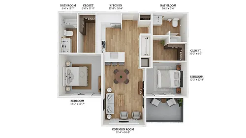 Floor plan B3