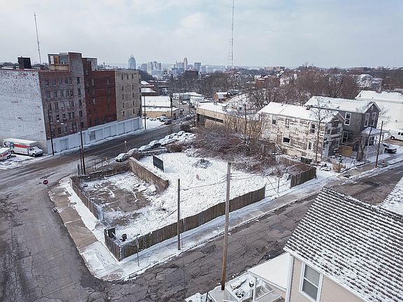 View from above looking S