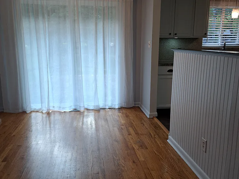 Dinning area with patio door.