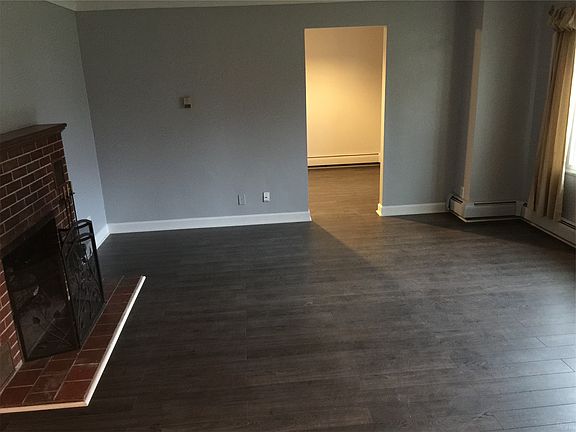 living room with fireplace