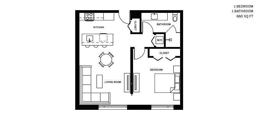 Floor plan 1 Bed