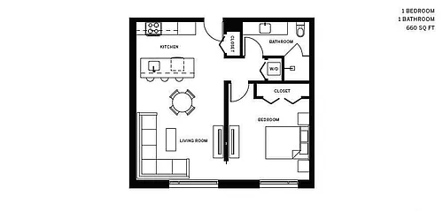 Floor plan 1 Bed