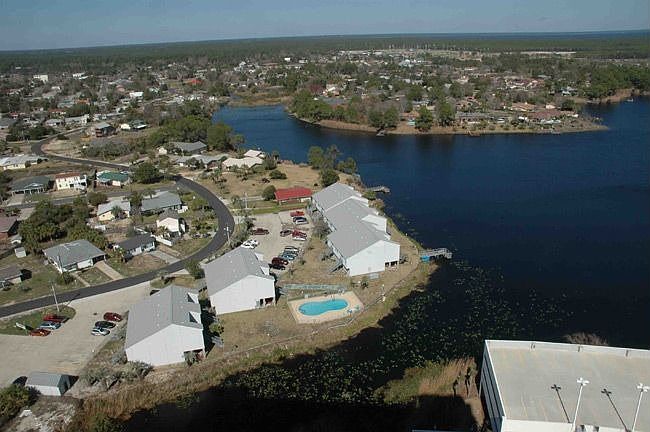 Aerial view of condo
