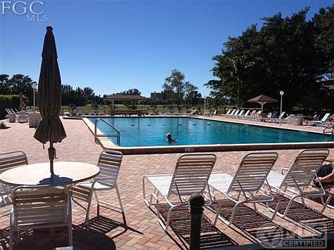 Pool with large deck