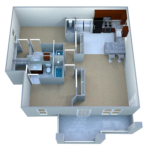 Floor plan Custom Deluxe III - 2BR