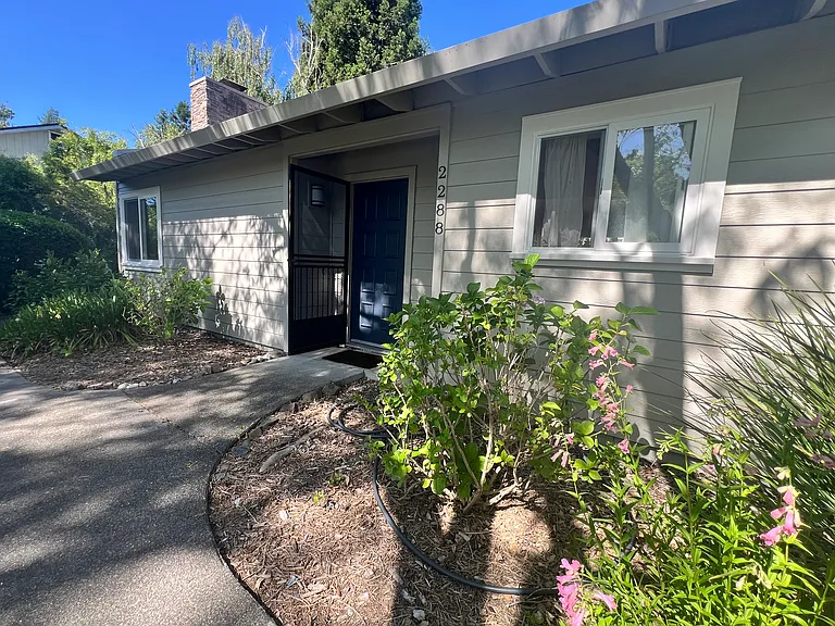 Walkway path to front door