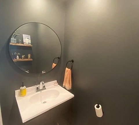 first floor half bath