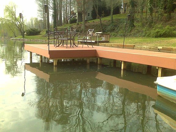 39' composite pier over the lake