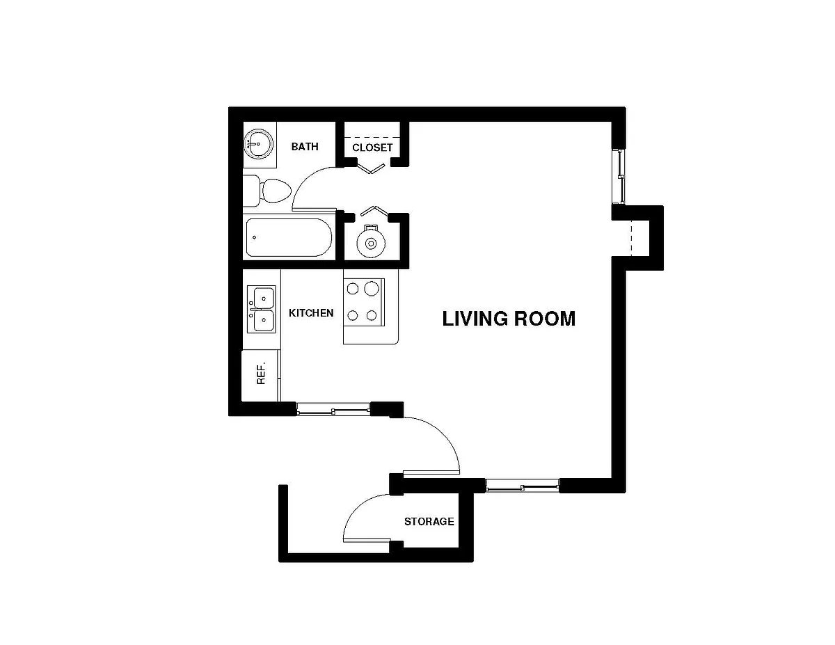 Floor plan Studio